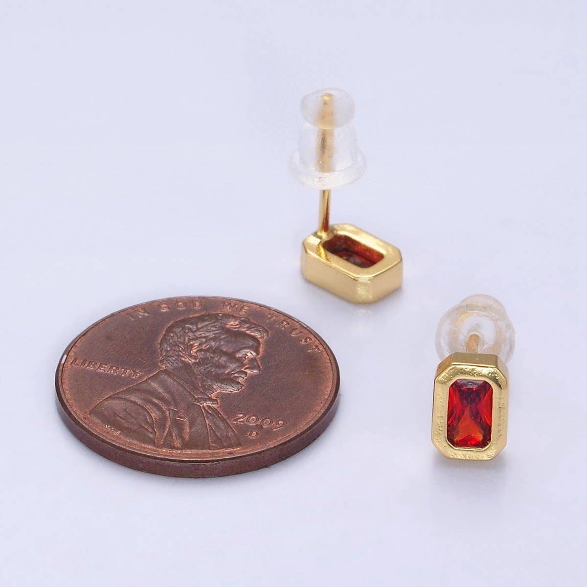 Adriene Bezel Studs