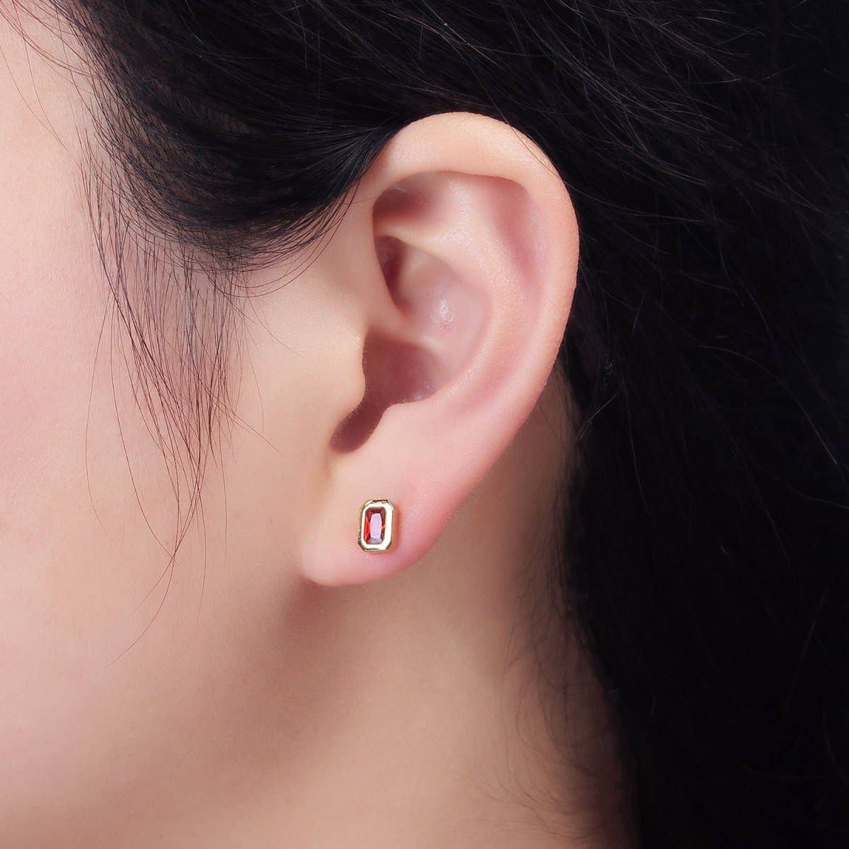 Adriene Bezel Studs